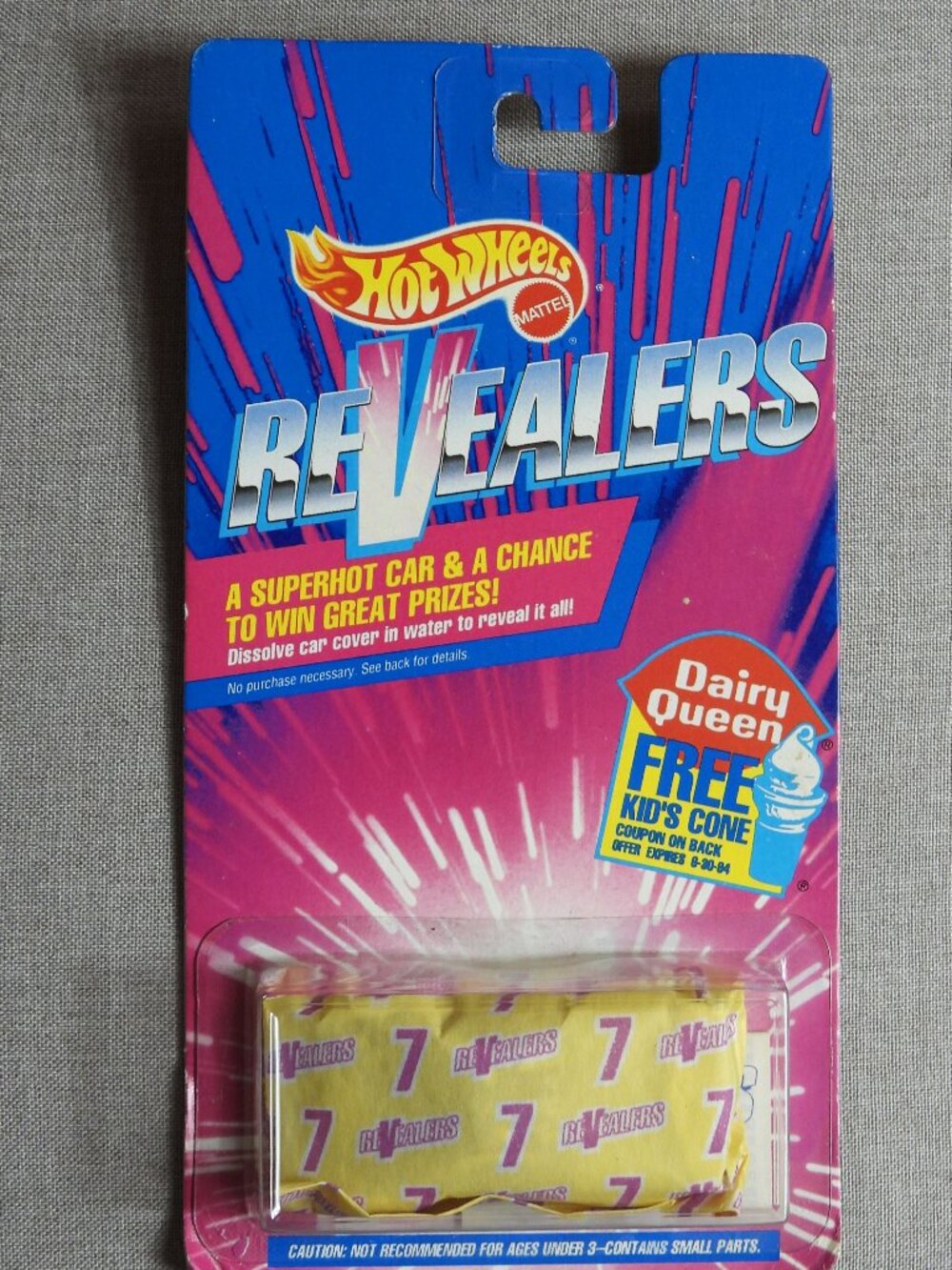 Hot Wheels Revealers 7 LAMBORGINI COUNTACH Dairy Queen Promo 1992 Sealed Vintage